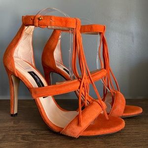 Beautiful Orange Jerome Dreyfus Heels